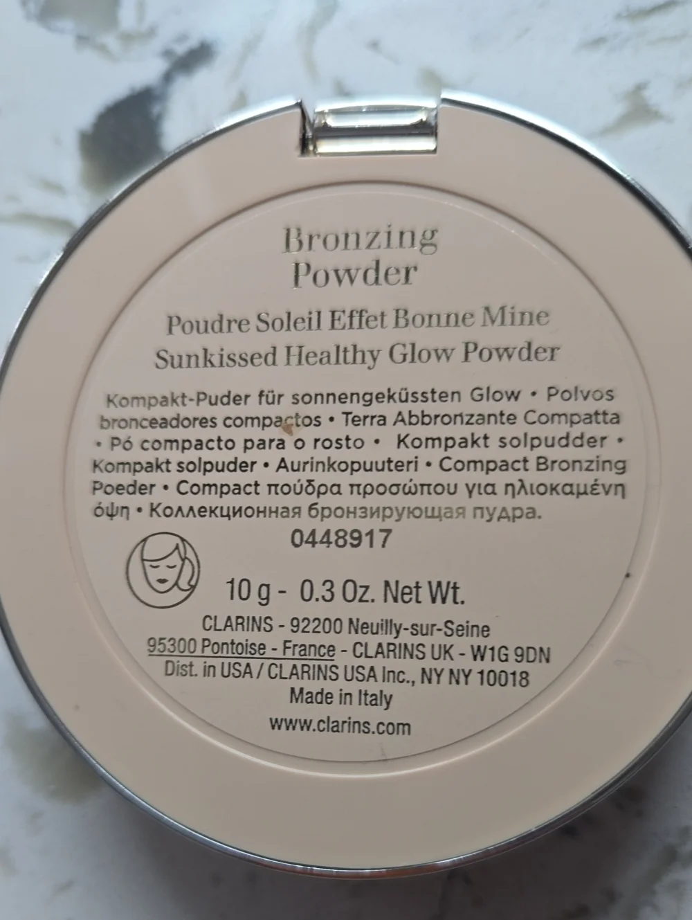 Clarins Bronzing Powder - Pink & Brown Packaging
